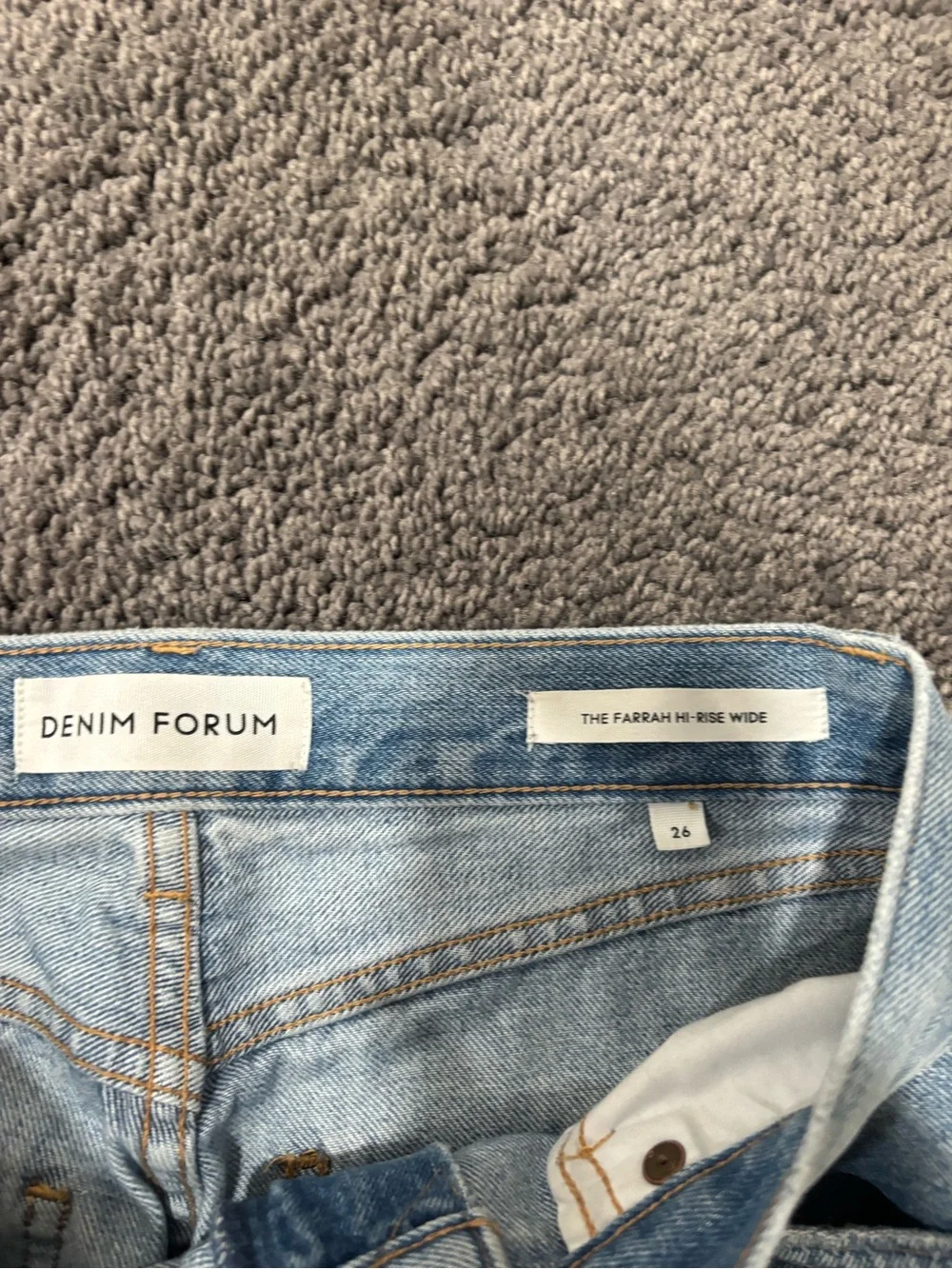 Denim Forum Light Blue Boyfriend Jeans - Picture 5 of 5